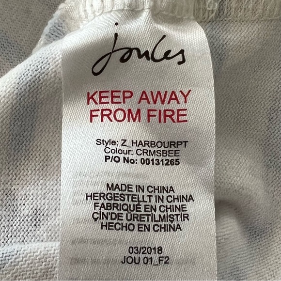 Joules Harbour Bee Print Long Sleeve Tee - Picture 10 of 14